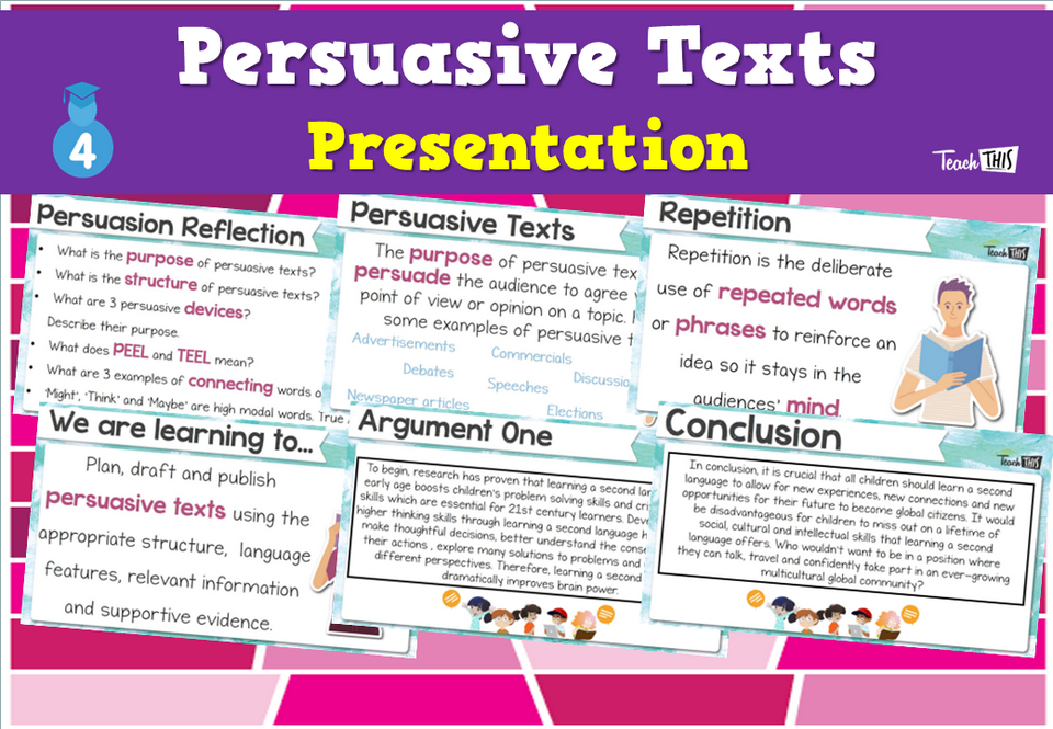 Persuasive Texts - Presentation