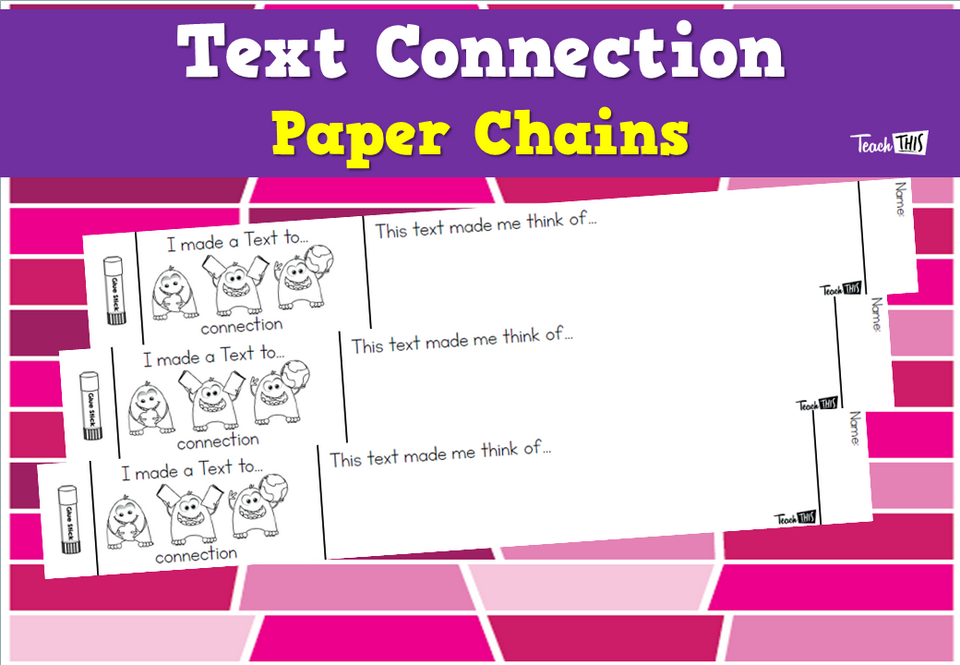 Text Connection Paper Chains