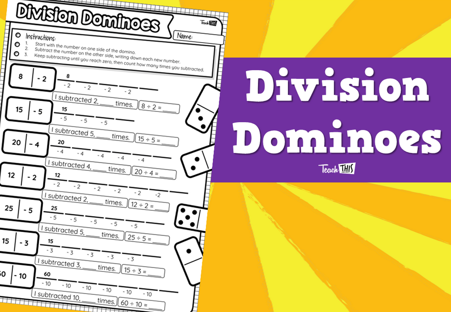 Division Dominoes