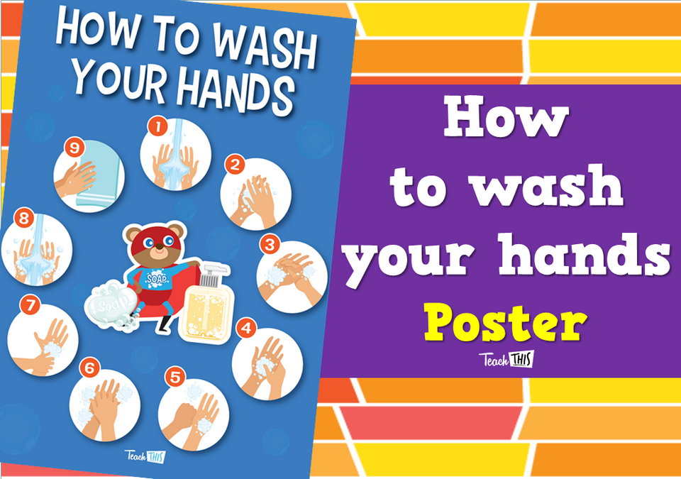 How to wash your hands Poster
