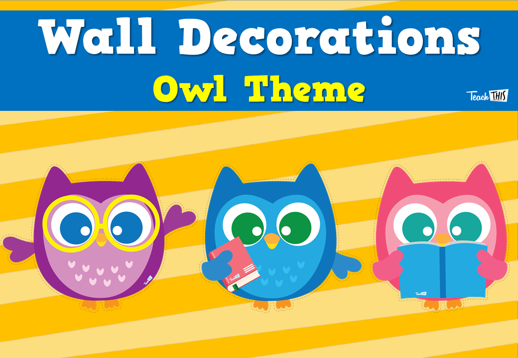 Wall Decorations - Owl Theme