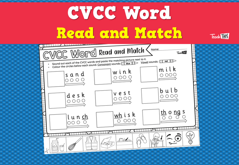 CVCC Word Read and Match