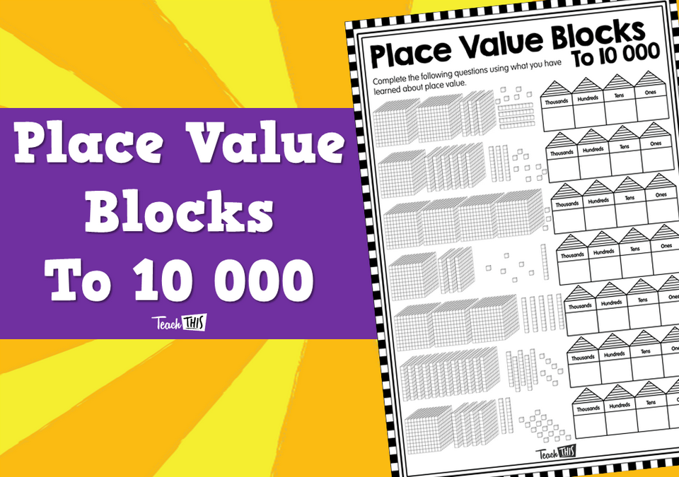 Place Value Blocks To 10 000