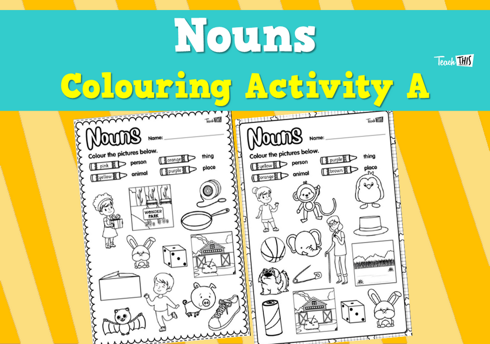 Nouns - Colouring Activity A