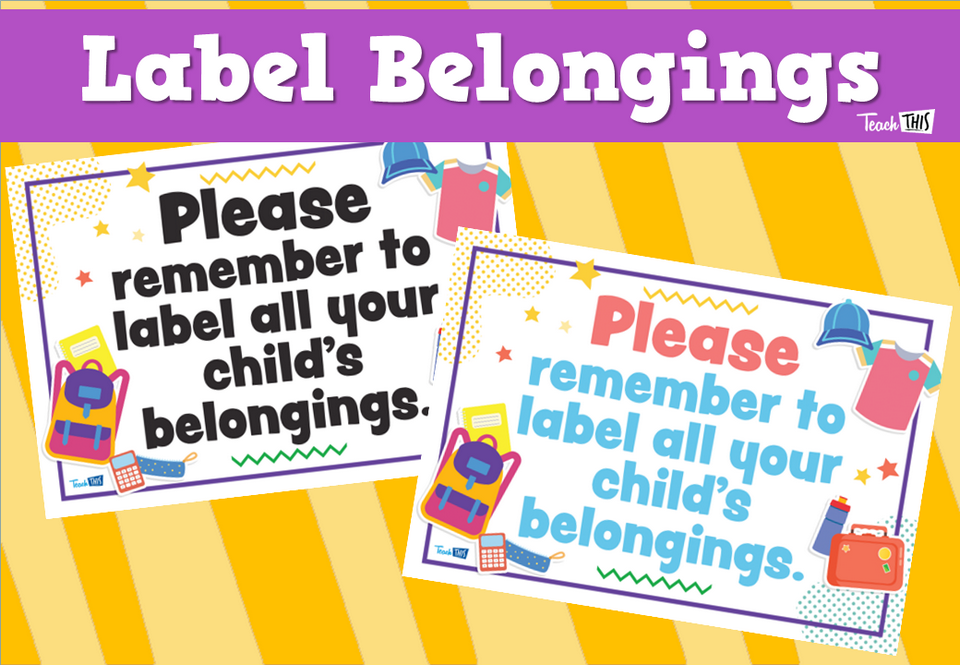 Label Belongings