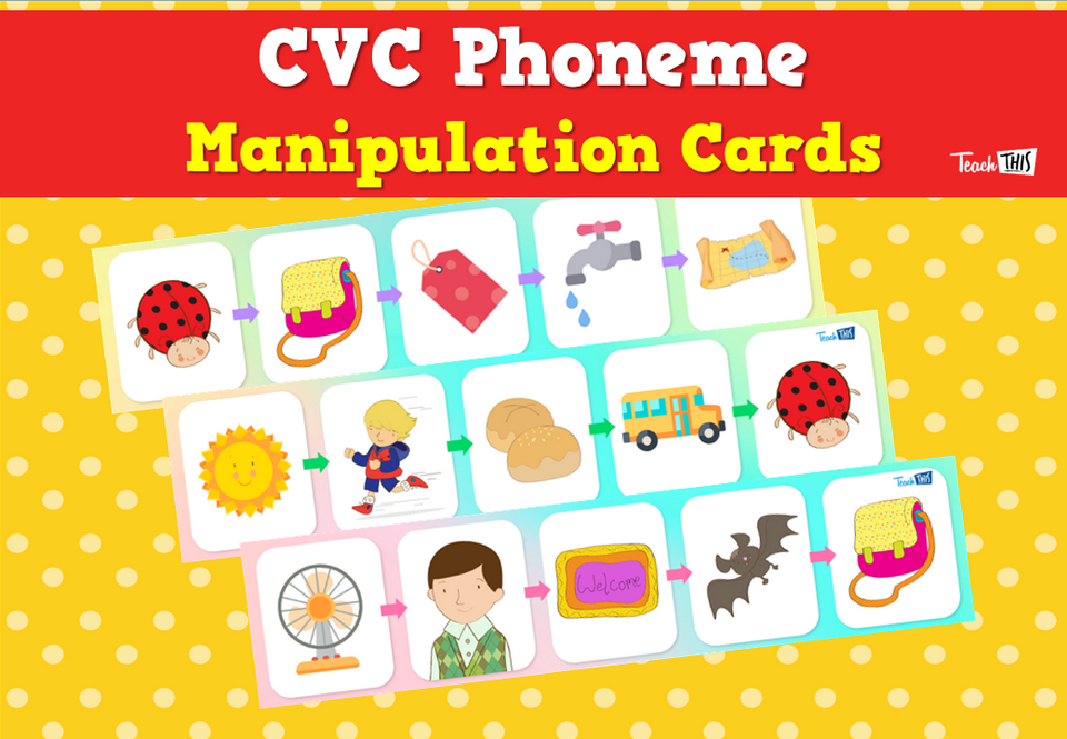 CVC Phoneme Manipulation Cards