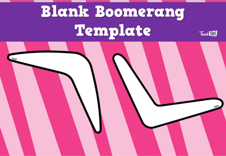 Blank Boomerang Template