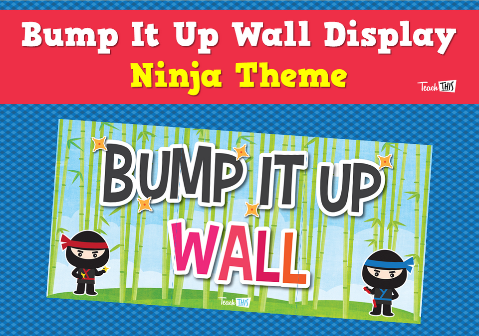 Bump It Up Wall Display - Ninja Theme