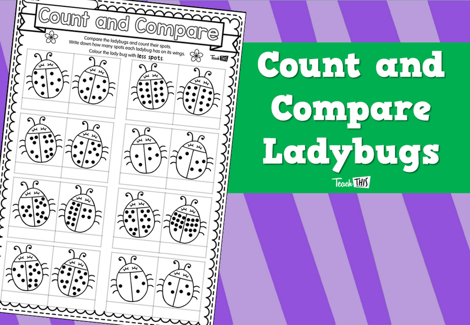 Count and Compare Ladybugs