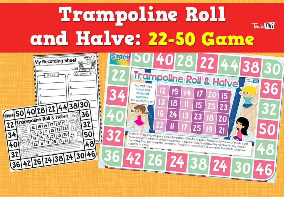 Trampoline Roll and Halve: 22-50 Game