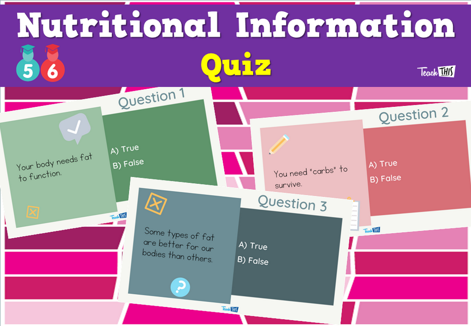 Nutritional Information Quiz