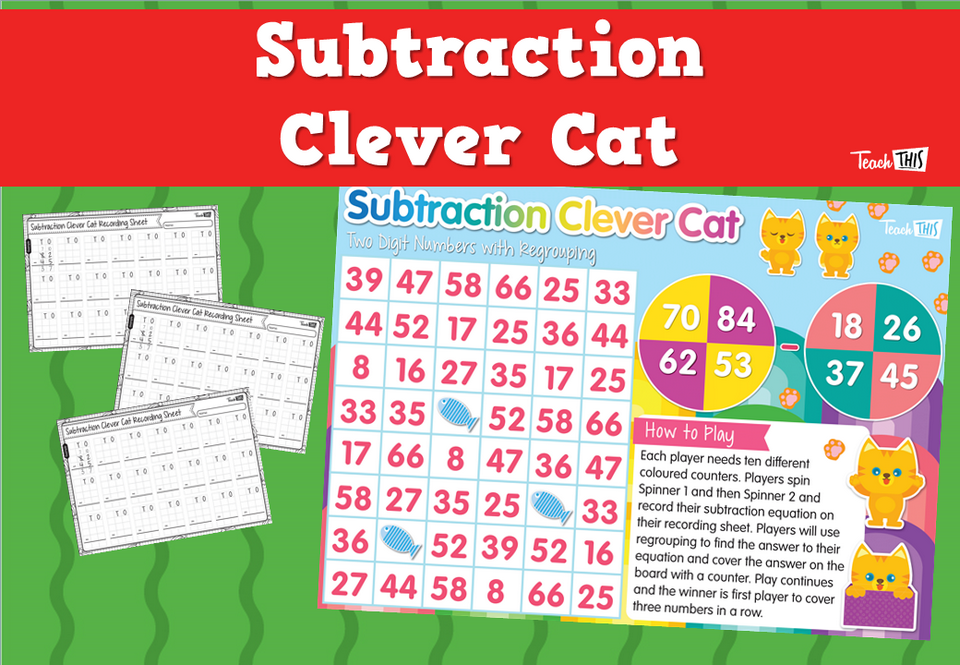 Subtraction Clever Cat