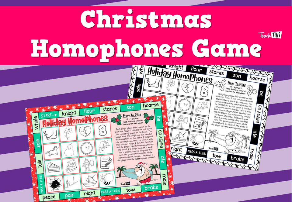 Christmas Homophones - Game