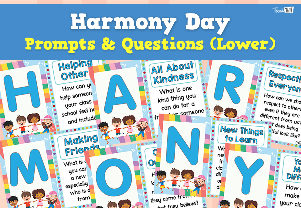 Harmony Day - Prompts & Questions (Lower)