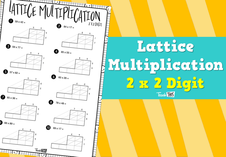 Lattice Multiplication - 2x2 Digit