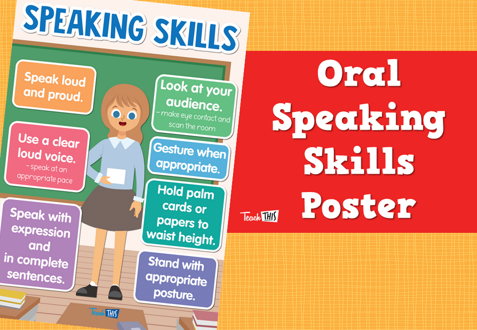 Oral Speaking Skills Poster