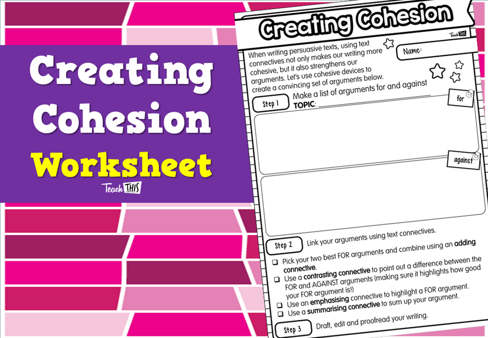 Creating Cohesion Worksheet