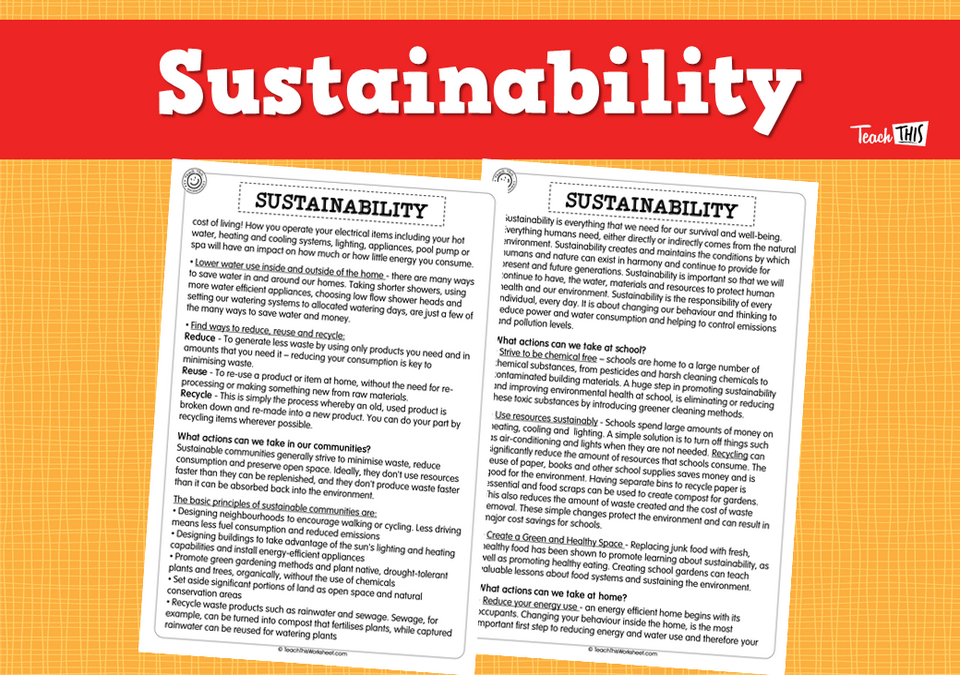 Sustainability (3pg)