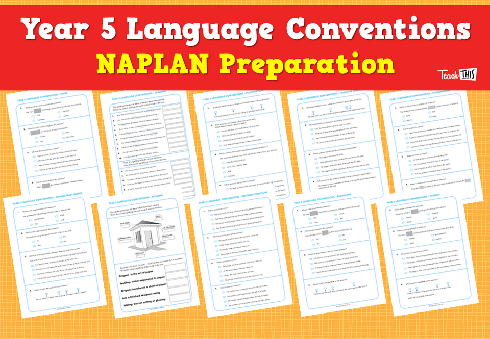 Year 5 Language Conventions NAPLAN Preparation