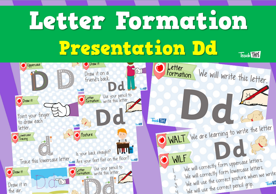 Letter Formation Presentation Dd