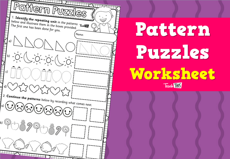 Pattern Puzzles Worksheet