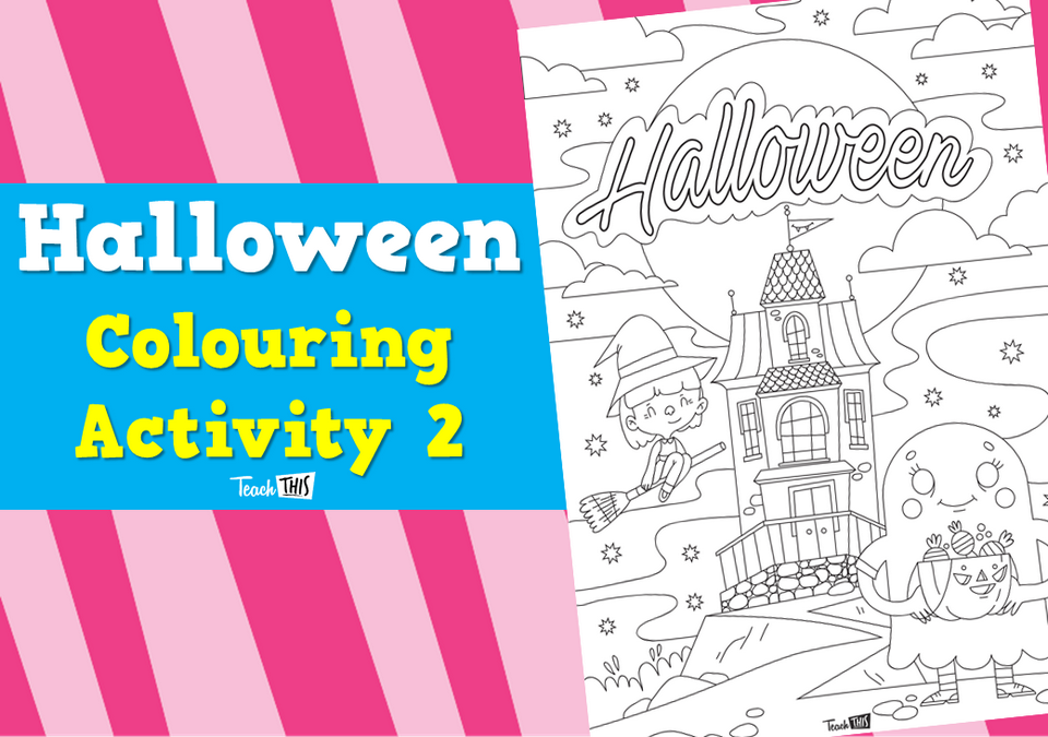 Halloween - Colouring Activity 2
