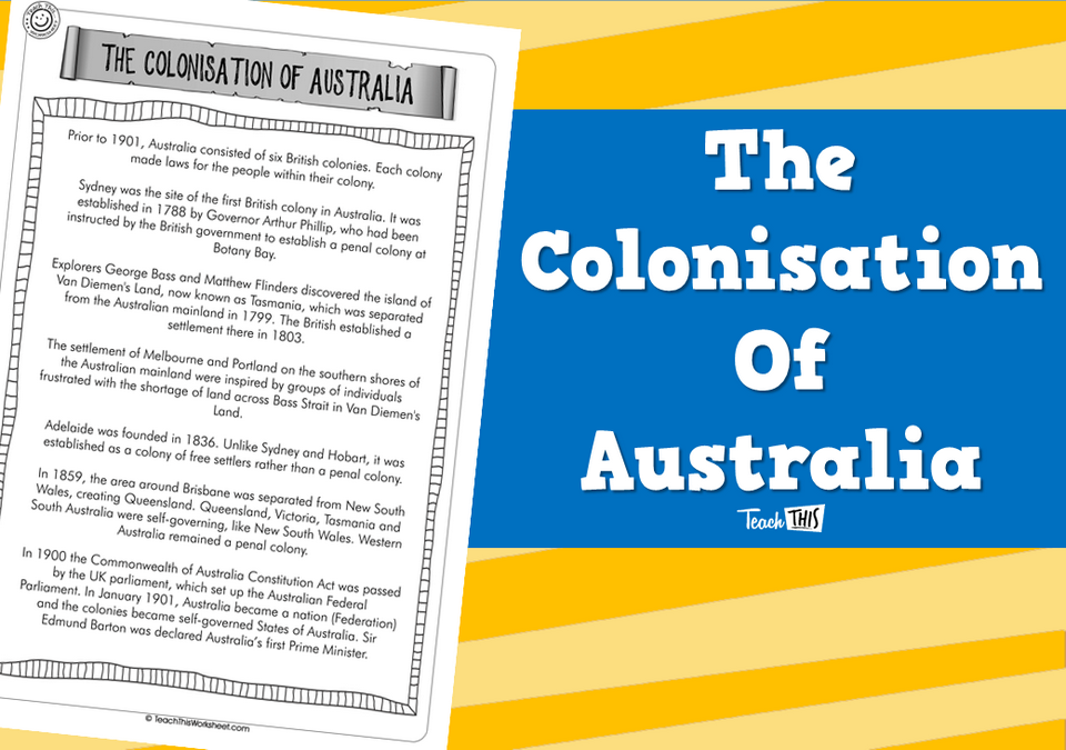 The Colonisation of Australia (2pg)