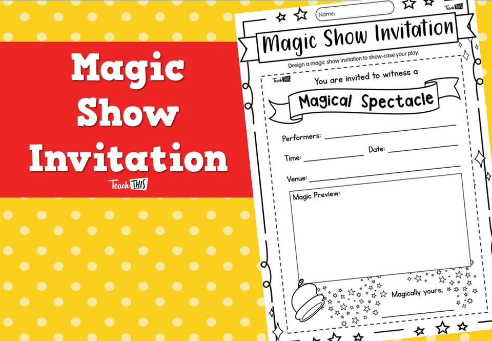 Magic Show Invitation