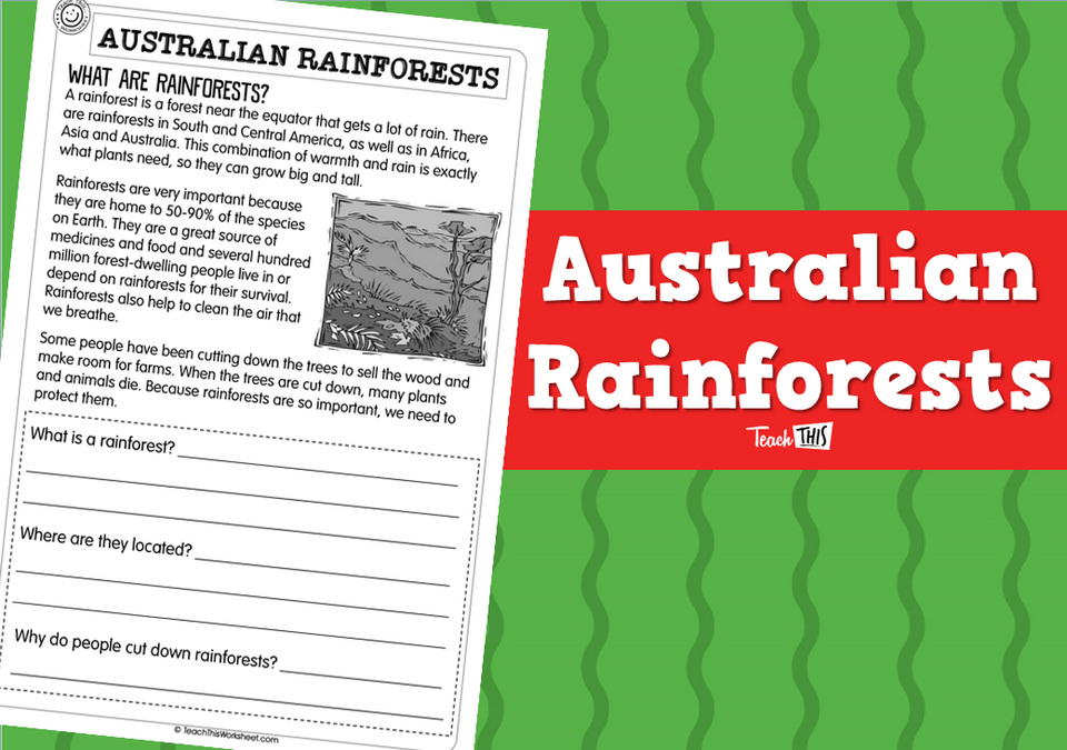 Australian Rainforests (2 pg)