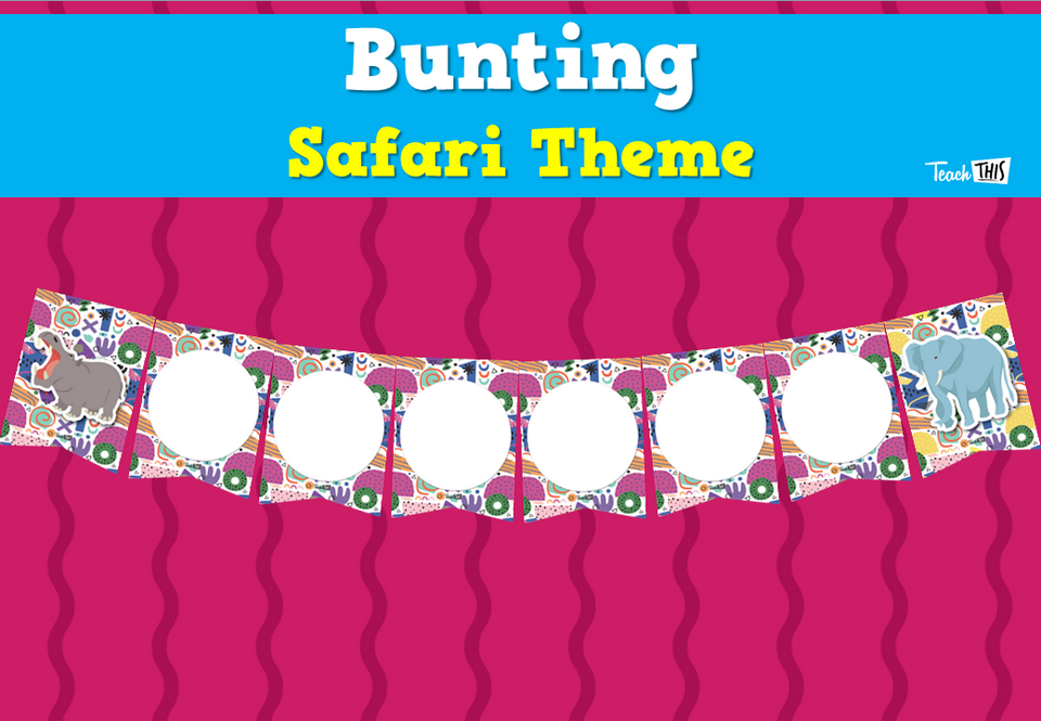 Bunting - Safari Theme
