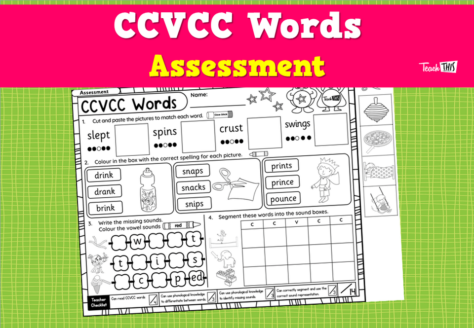 CCVCC Words Assessment
