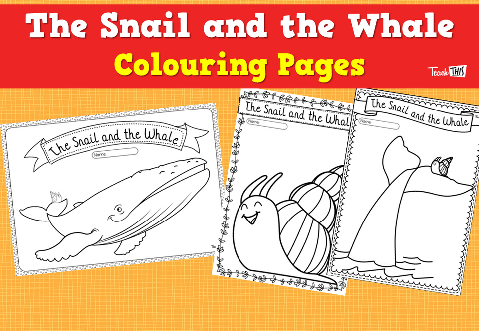 The Snail and the Whale Colouring Pages