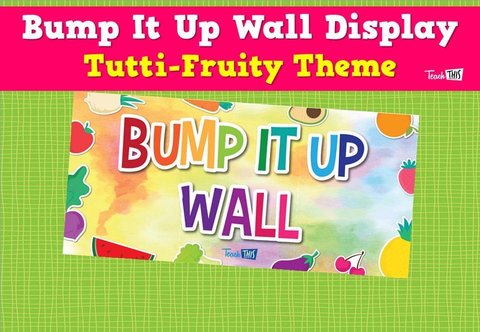 Bump It Up Wall Display - Tutti-Fruity Theme