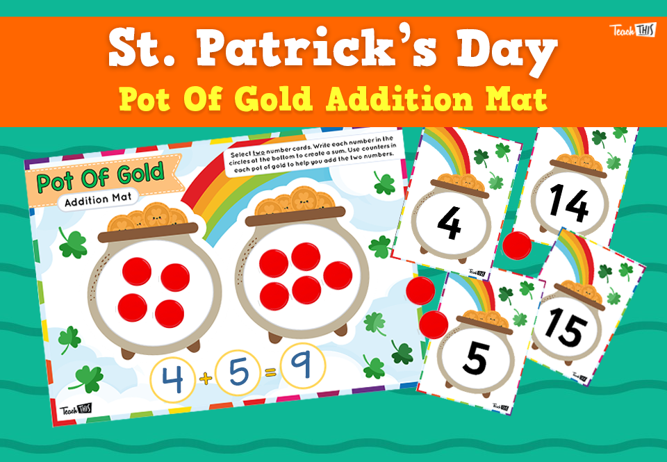 St. Patrick's Day - Addition Mat