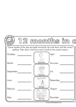 12 months in a year