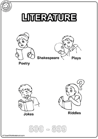 Dewey Decimal Classification 800-899