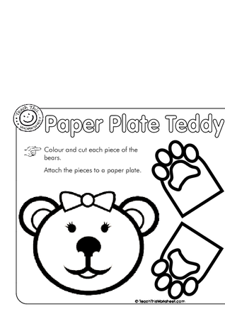 Paper Plate Teddy Bears
