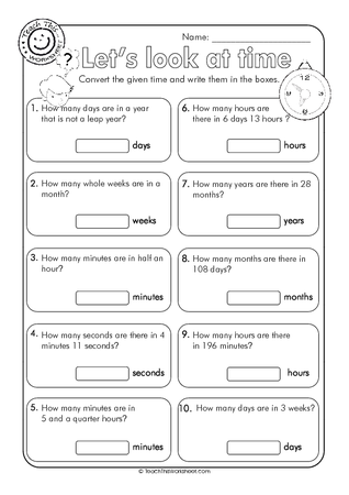 Let's Look at Time - Converting