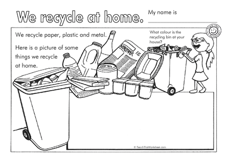 We recycle at home