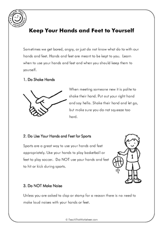 Keep Hands and Feet to Yourself