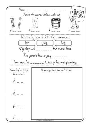 Word Families - eg - NZ Print