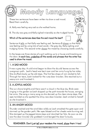 Narrative Texts - #3 Moody Language