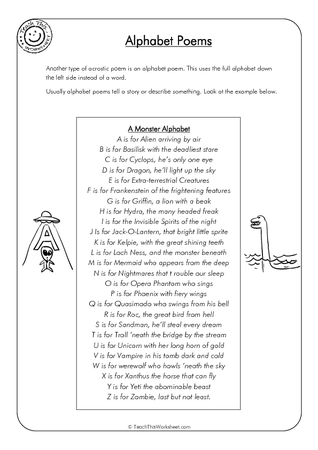 Alphabet Poems
