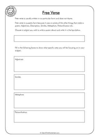 Free Verse Poetry