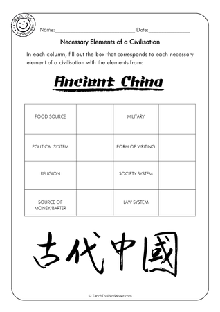 Ancient China 1 - Civilisation