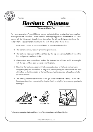Ancient China 10 - Foot Binding