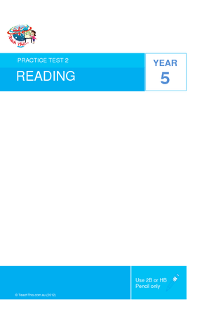 Year 5 - P2 Reading