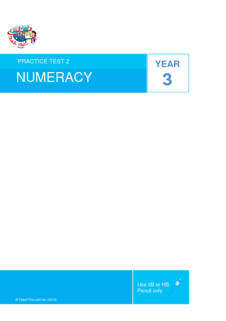 Year 3 - P2 Numeracy