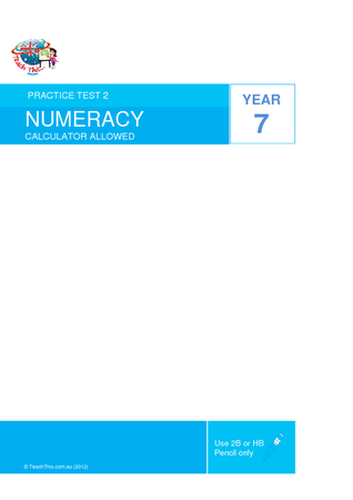 Year 7 - P2 Numeracy Calculator