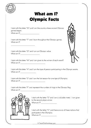 What am I?  - Olympic Facts